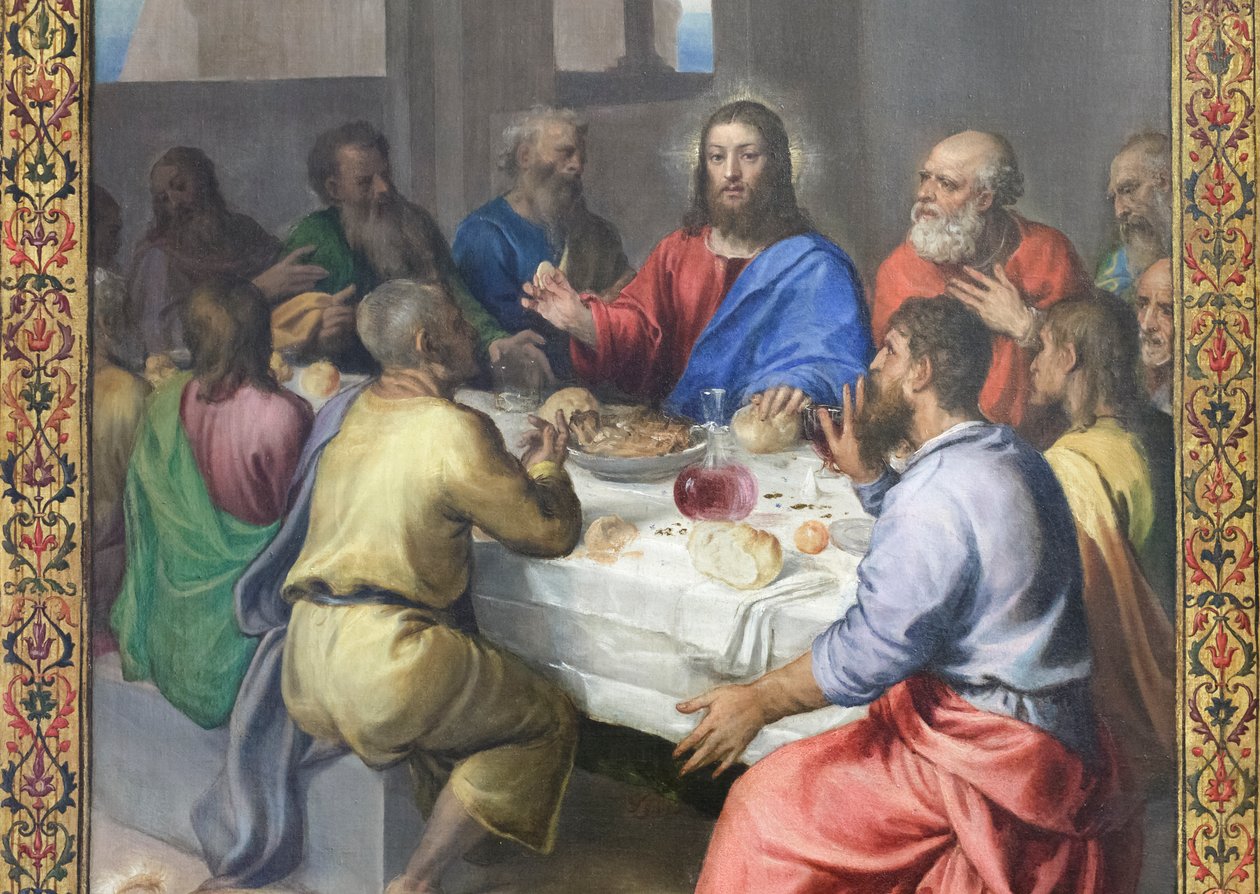 Den sista måltiden, detalj av Titian (c.1488 1576)