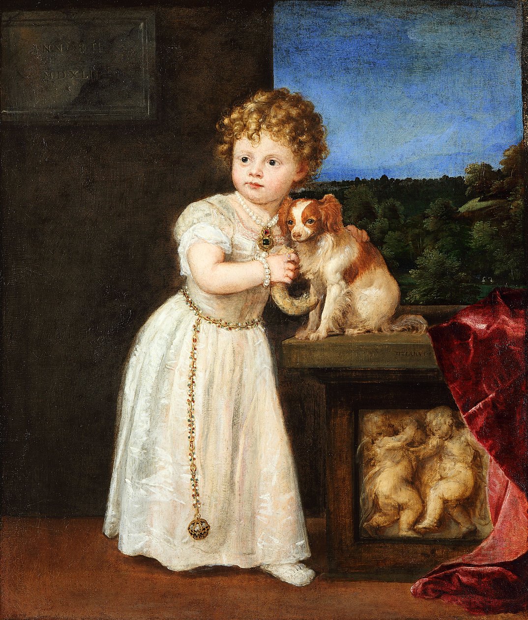 Clarissa Strozzi (1540-1581) vid två års ålder av Titian