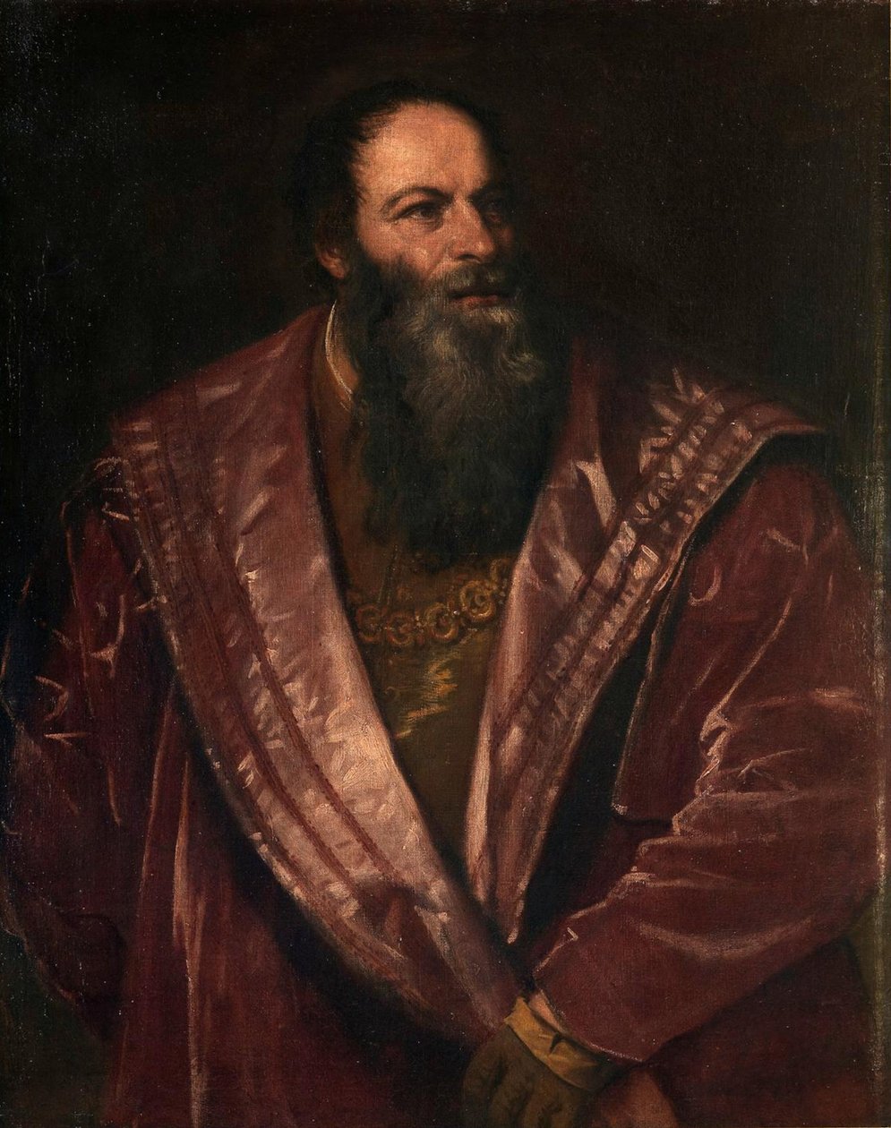 Italienska: Porträtt av Pietro Aretino Porträtt av Pietro Aretino av Titian
