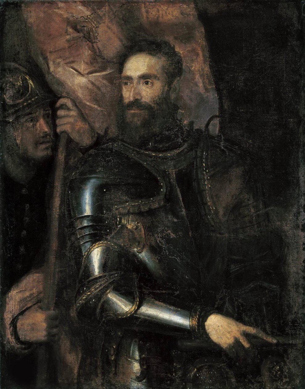 Porträtt av Pier Luigi Farnese 1503-1547 , ca. 1546. av Titian