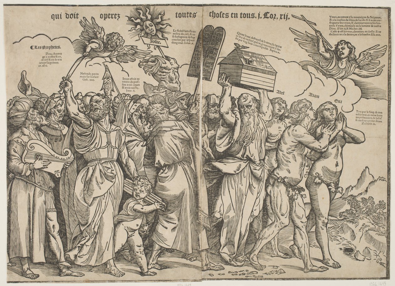 Profeterna I och Adam och Eva, ca 1511 av Tiziano Vecelli