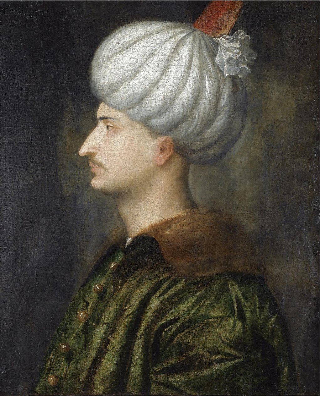 Sultan Suleiman I den magnifika av Titian,
