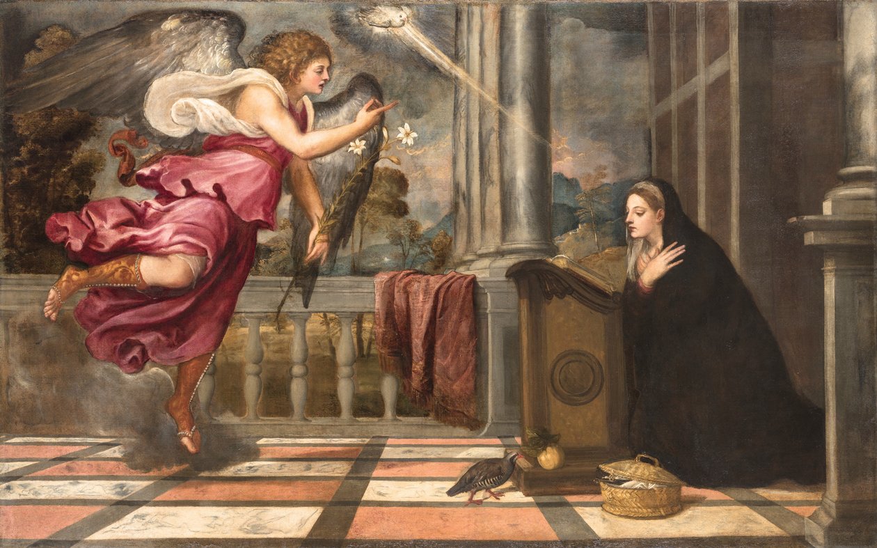 Bebådelsen, ca 1538-1539. av Titian