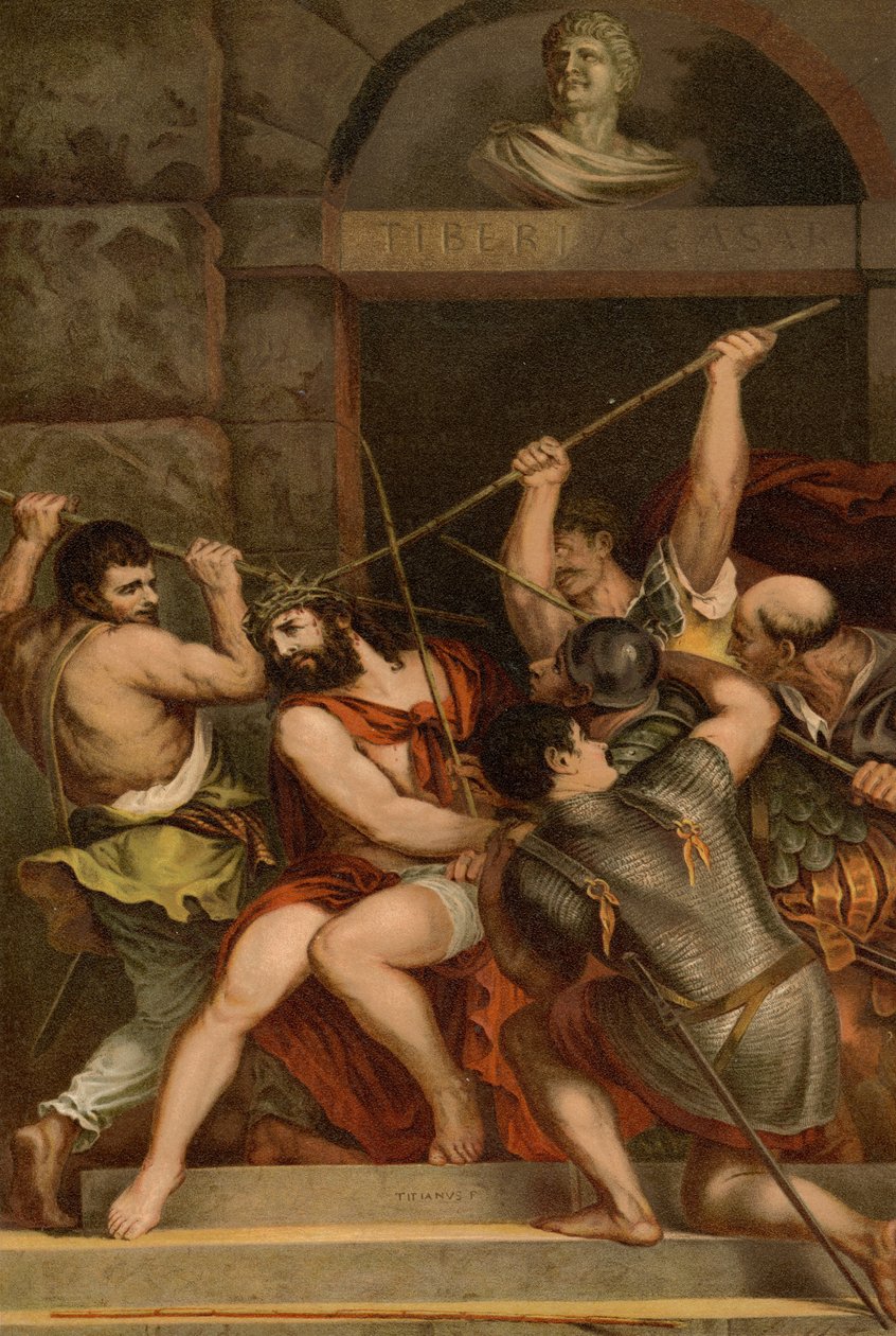 The Crowning with Thorns av Tiziano Vecelli