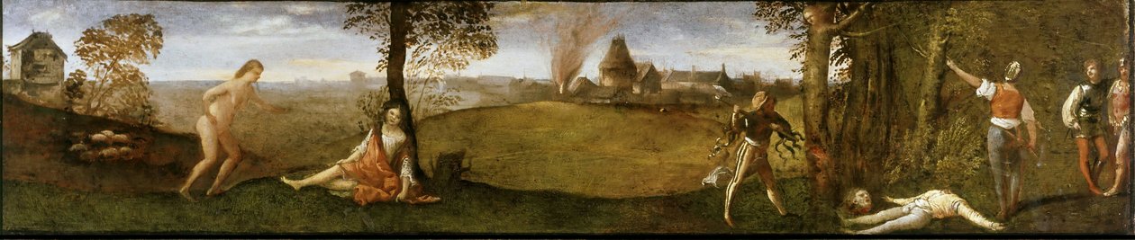 Legenden om Polydoros The Forest of Polydorus, ca 1506-1508. av Titian