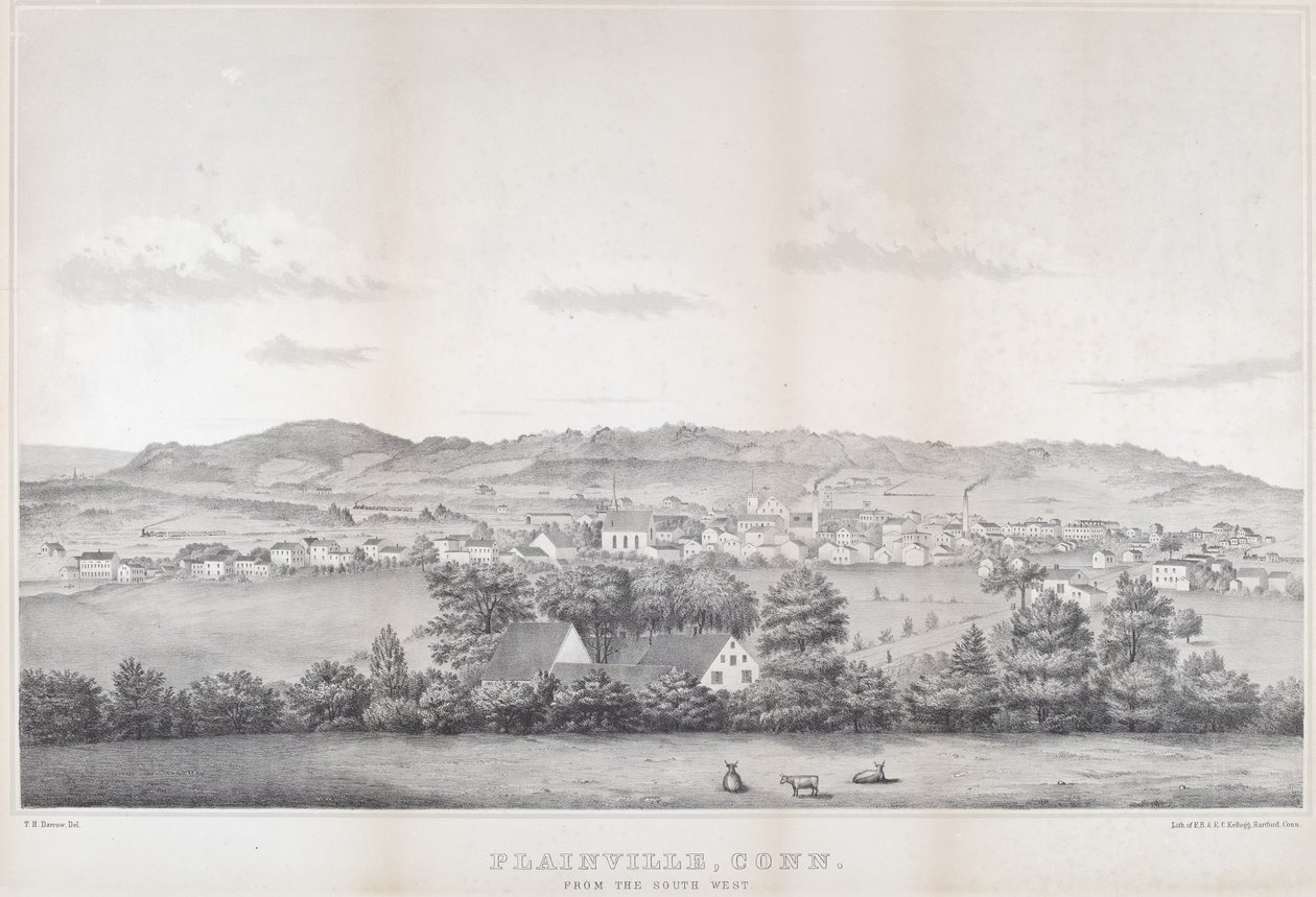 Plainville, Connecticut. Från sydvästra av Titus H. Darrow
