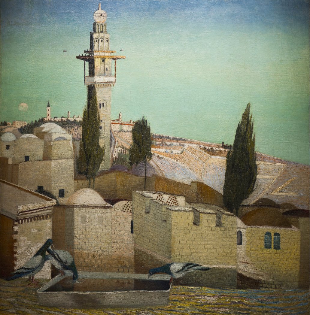The Mount of Olives in Jerusalem av Tivadar Kosztka Csontvary