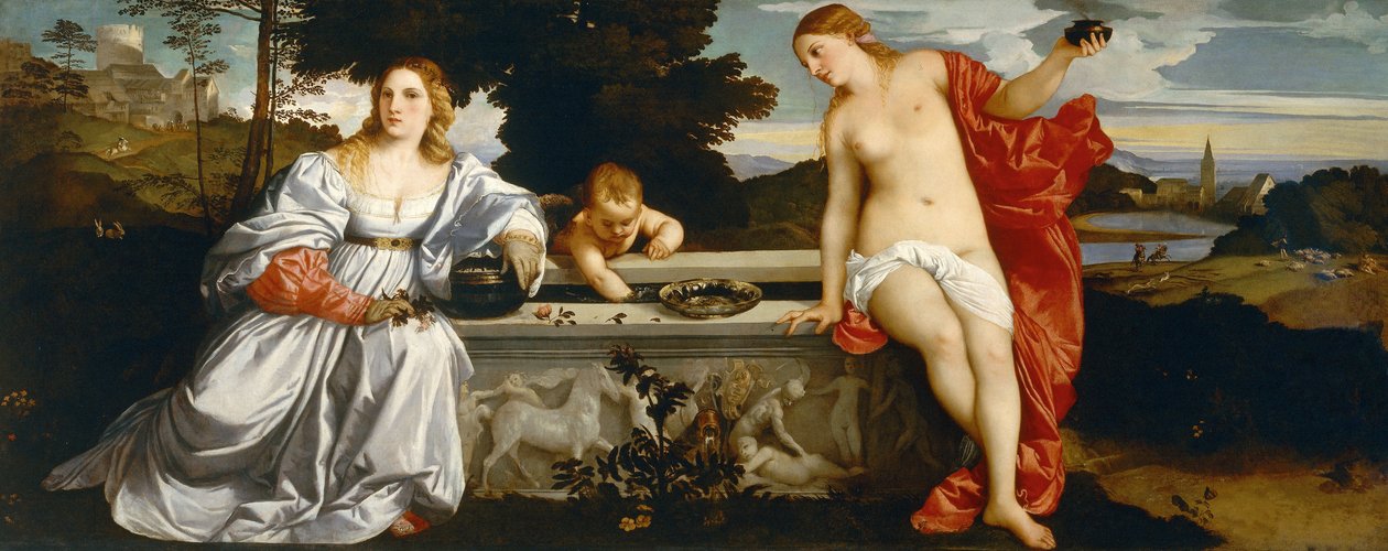 Amor Sacro y Amor Profano  av Tiziano Vecelli