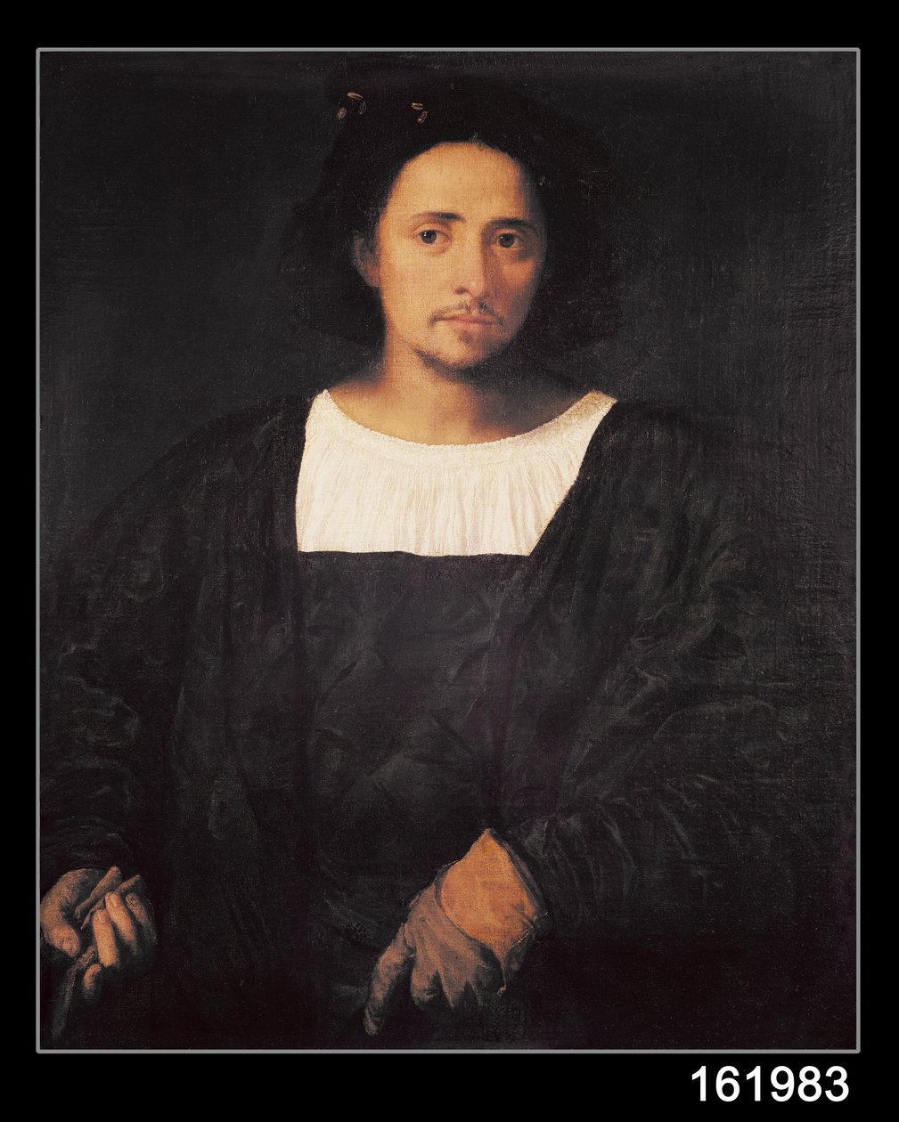 Man med en handske, 1517-20 av Tiziano Vecelli
