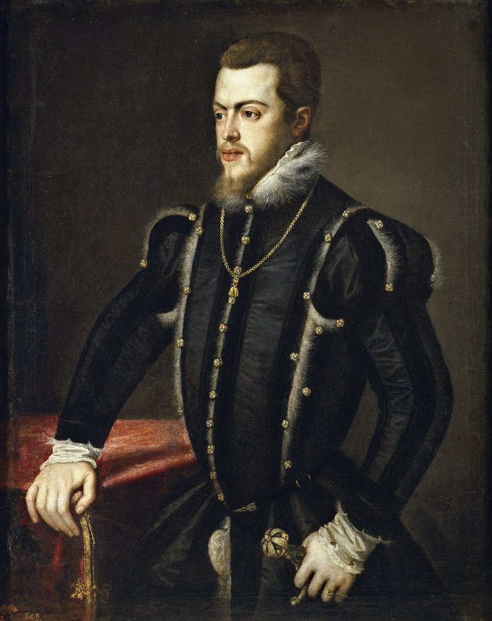 Philip II portrait  av Tiziano Vecelli