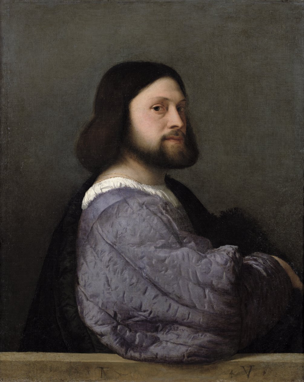 Porträtt av en man, ca 1512 av Tiziano Vecelli