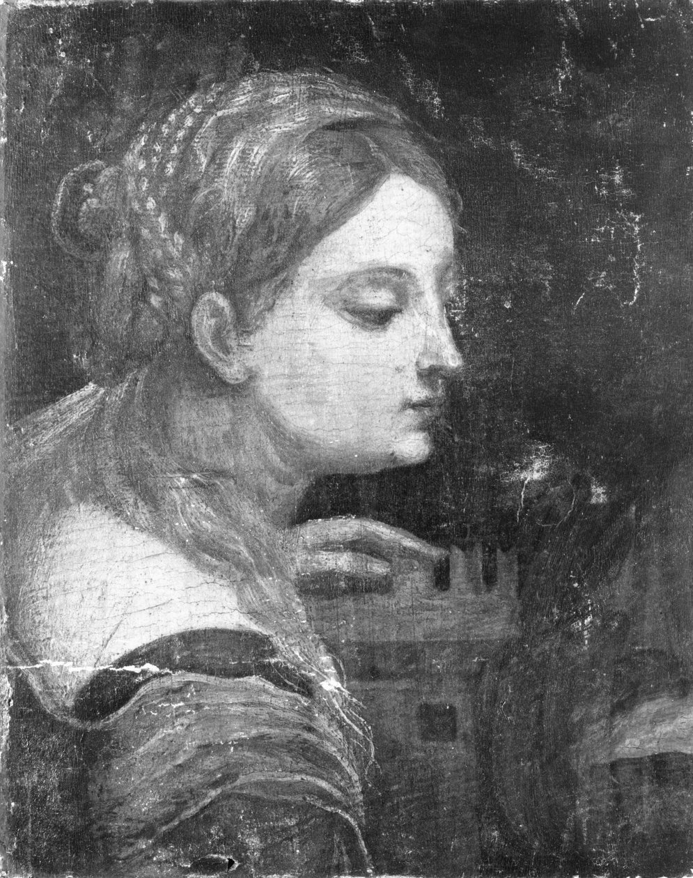 St Barbara av Tiziano Vecelli