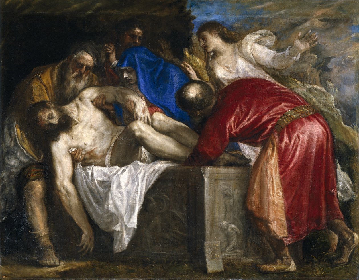 The Burial of Christ av Tiziano Vecelli