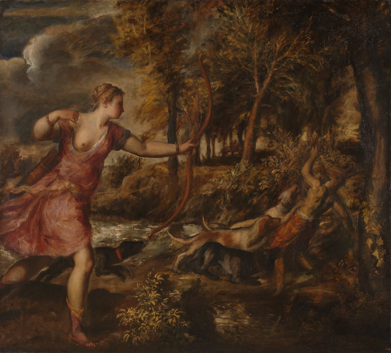 The Death of Actaeon av Tiziano Vecelli