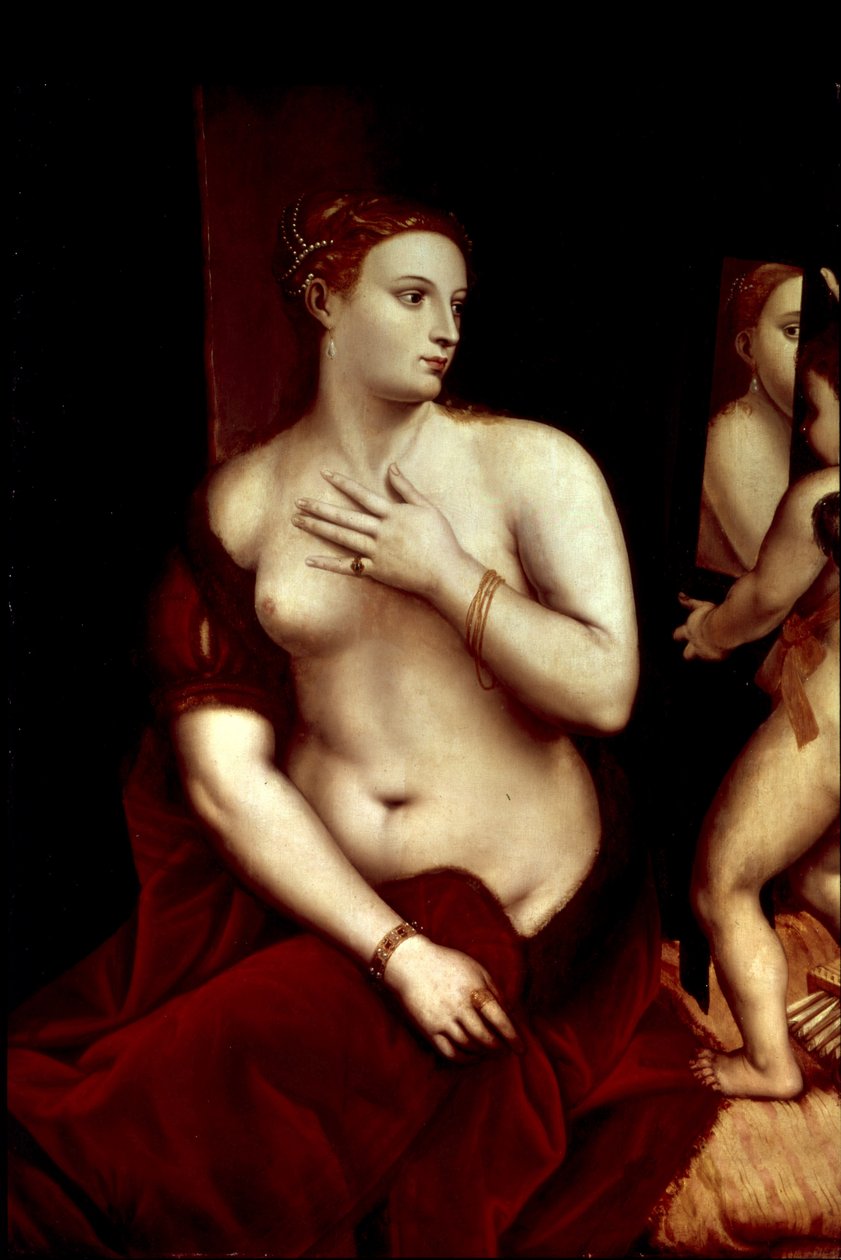 Venus foran Mirrorswed av Tiziano Vecelli