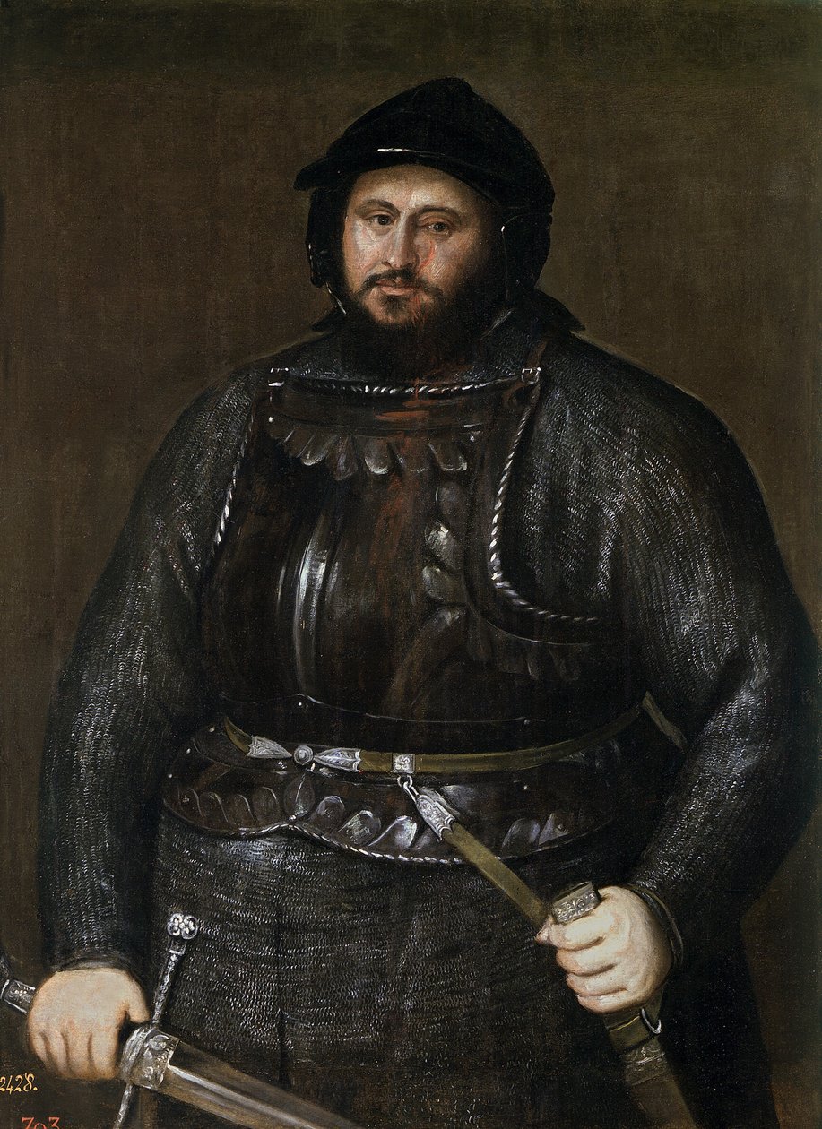 John Frederick I 1503-1554, kurfurst av Sachsen, 1548 av Tiziano Vecelli