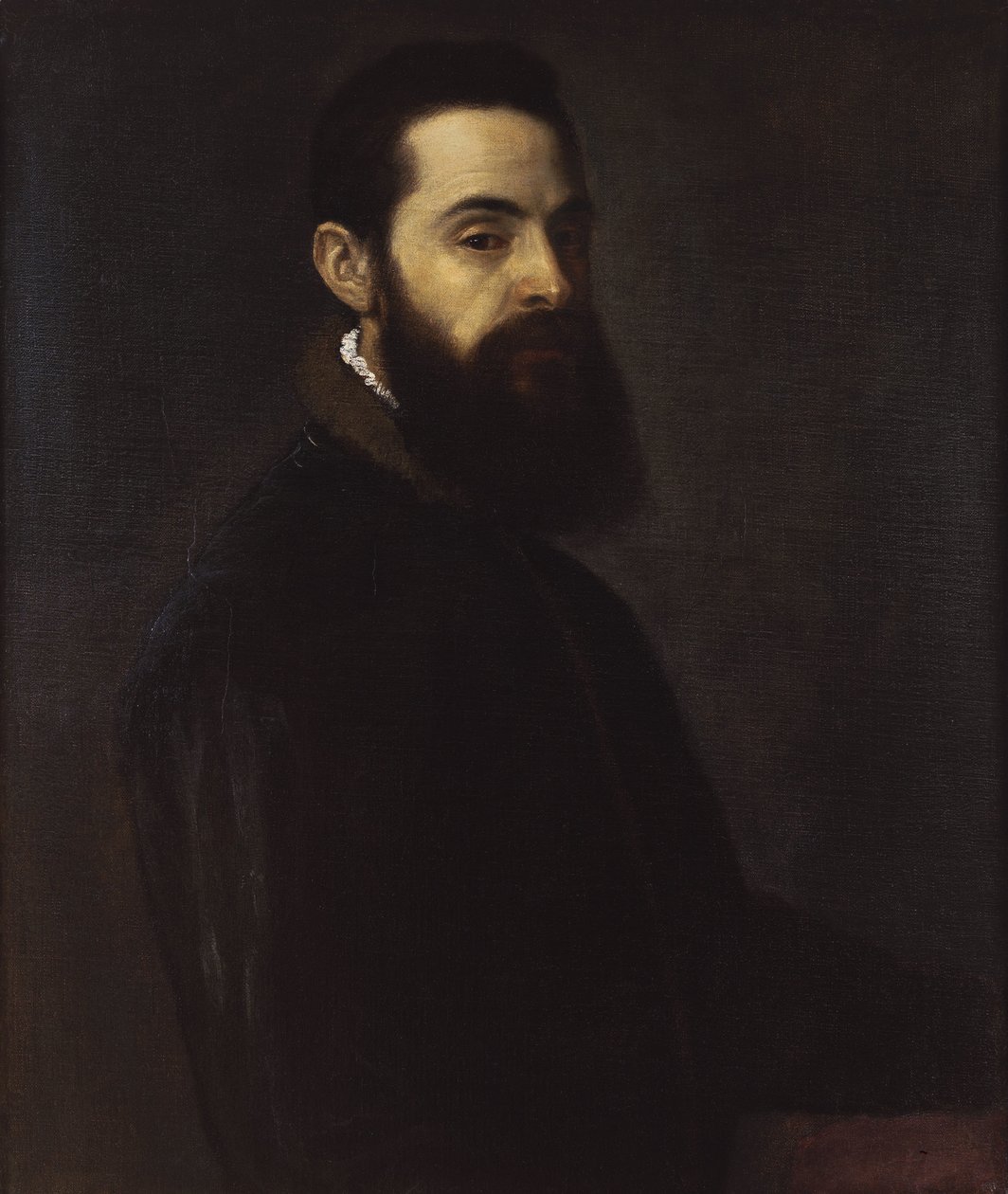 Porträtt av Antonio Anselmi av Tiziano Vecelli