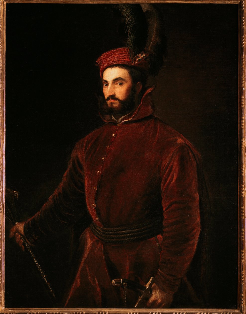 Porträtt av Ippolito de Medici av Tiziano Vecelli