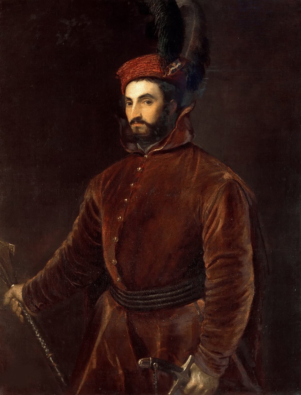 Porträtt av Ippolito de Medici 1511-1535, ca 1533-1534. av Tiziano Vecelli