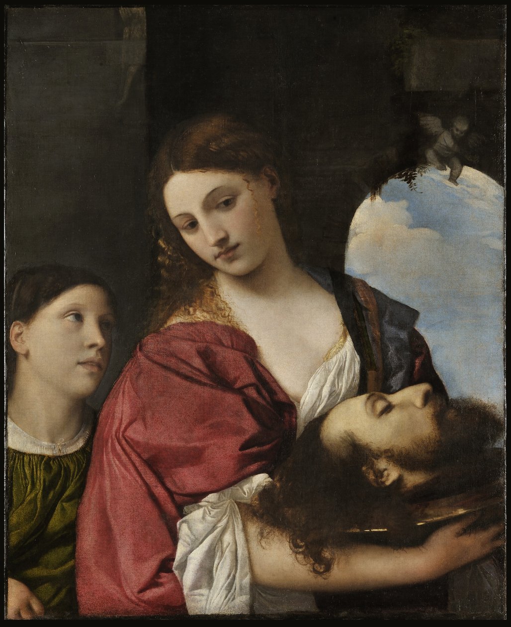 Salome med Johannes Döparens huvud av Tiziano Vecelli