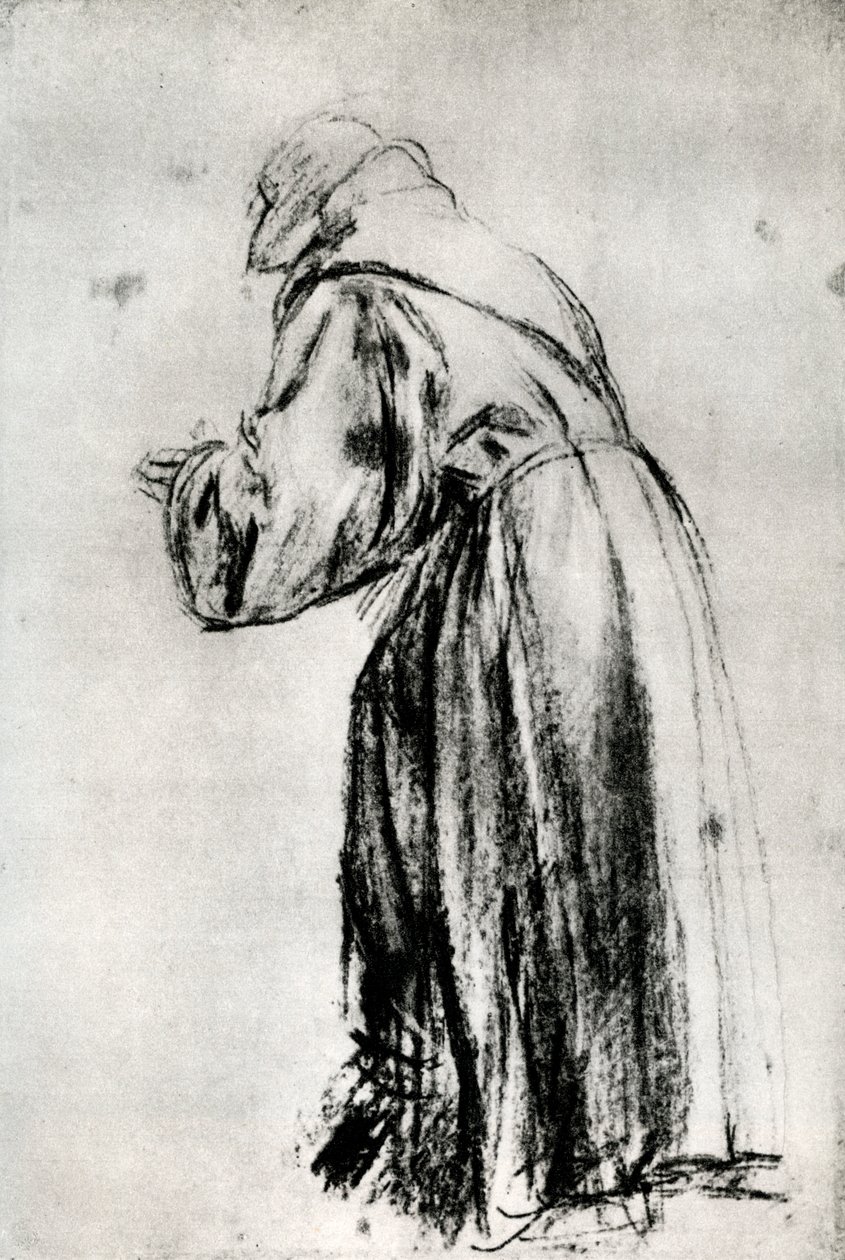 Studie för St Bernardino i Votivbilden av Doge Gritti, c1535, 1937 av Tiziano Vecelli