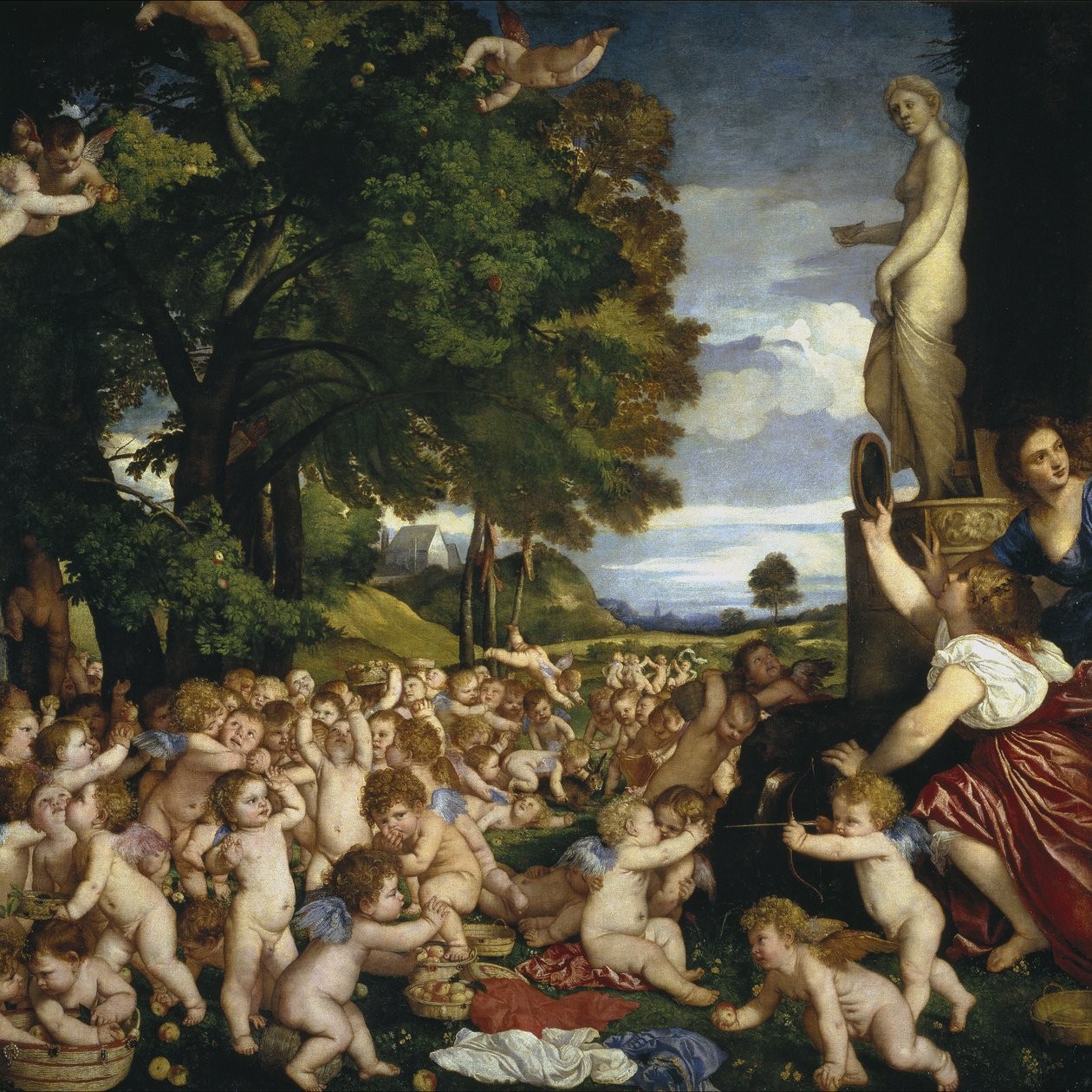 Offeret till Venus, 1518-1519 av Tiziano Vecelli