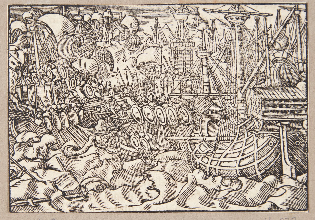 Gaius Duillius är segerrik i ett sjöslag om karthagerna av Tobias Stimmer
