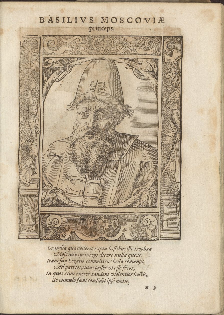 Porträtt av tsaren Ivan IV den förskräcklige 1530-1584 av Tobias Stimmer