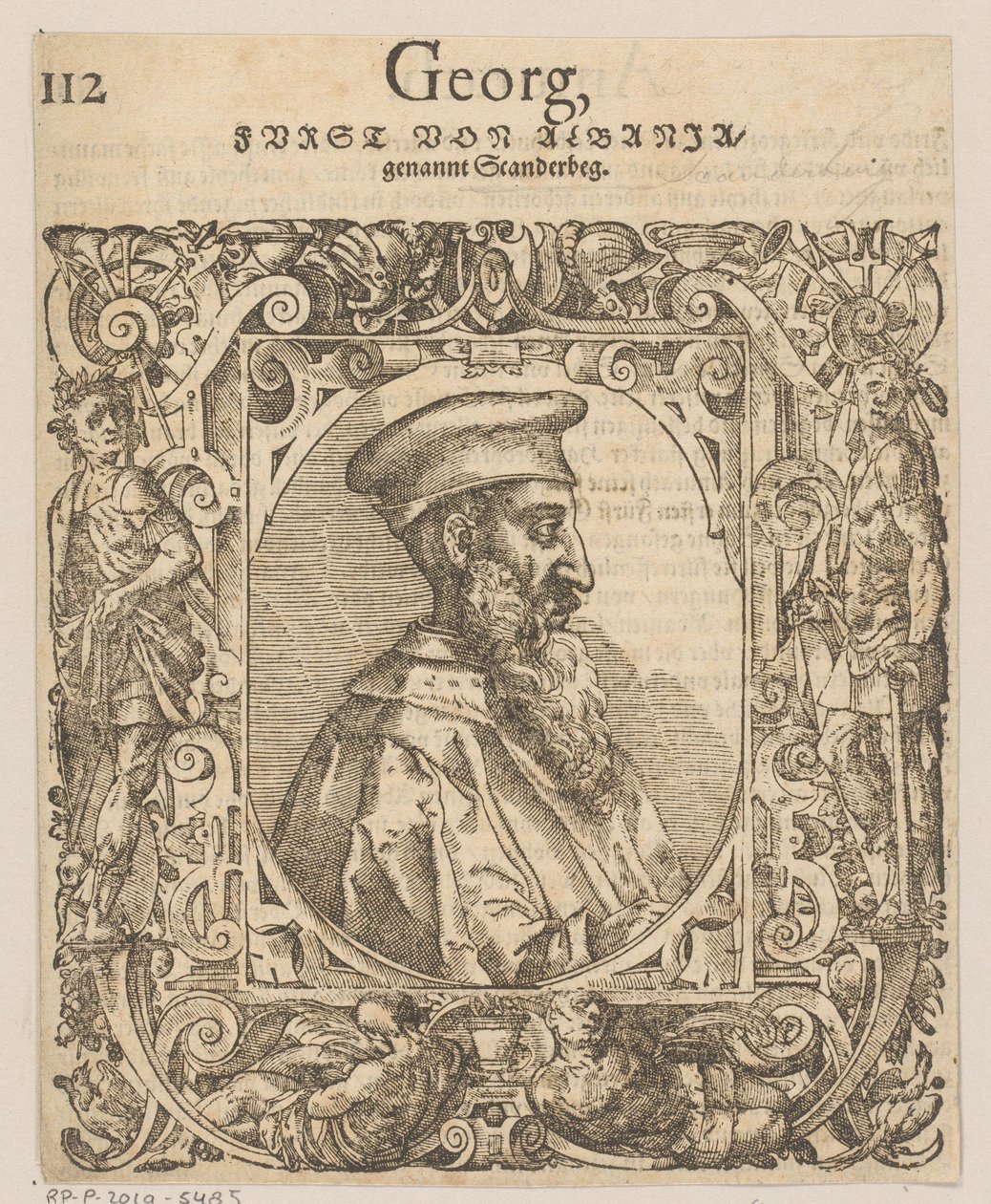 Porträtt av Skanderbeg av Tobias Stimmer