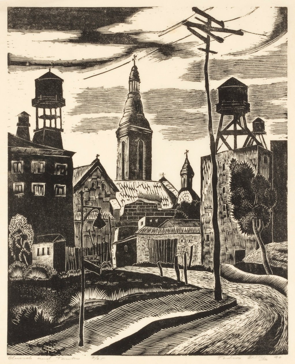 Kyrka och tankar av Todros Geller