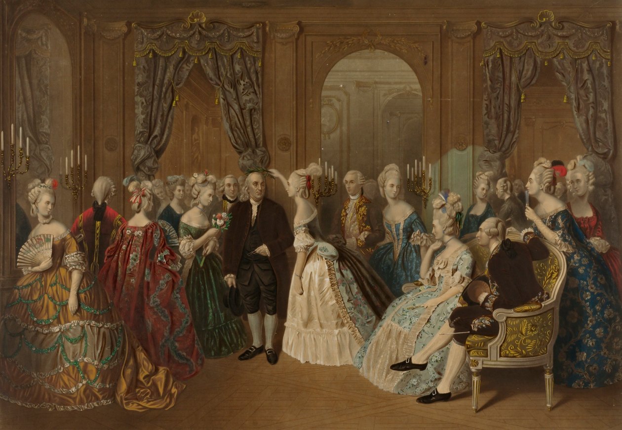 Franklin vid hovet i Frankrike - 1778 av Todros Geller