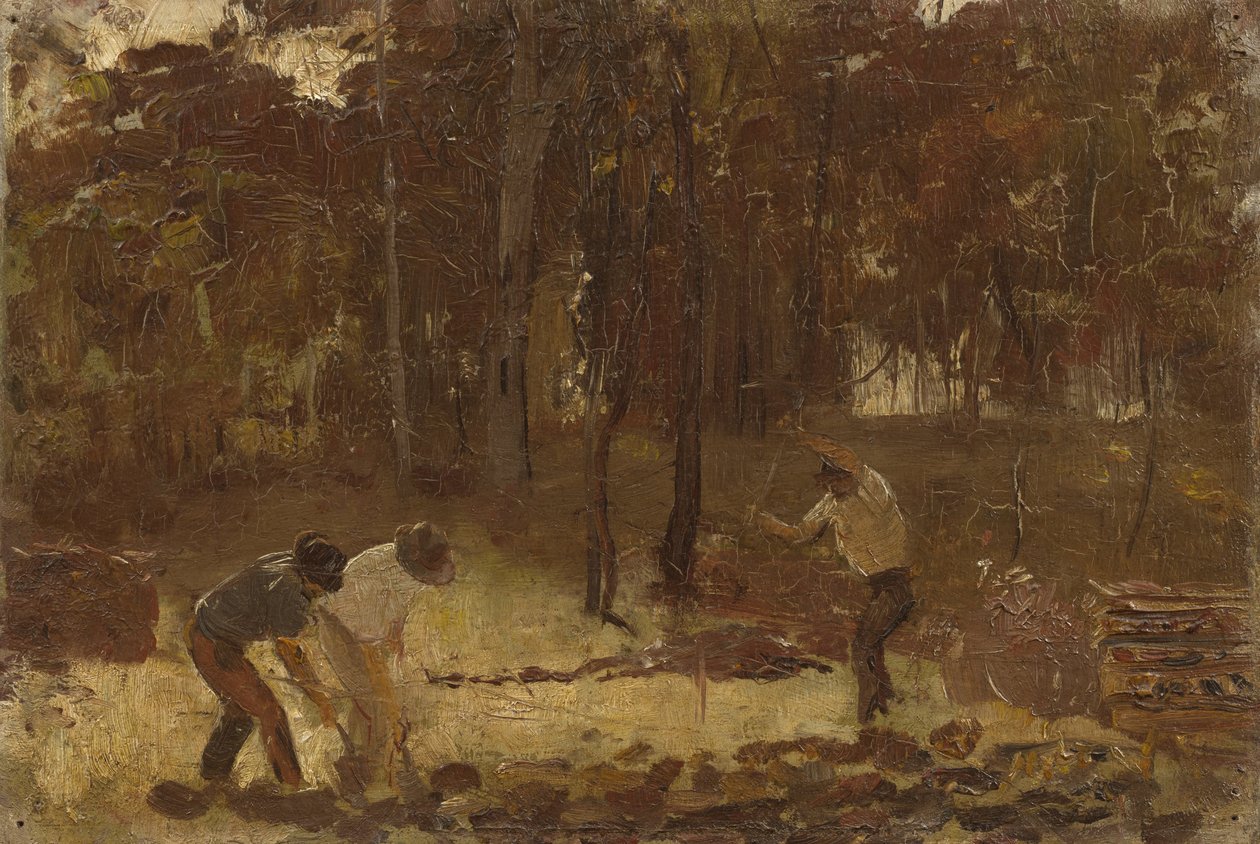 Turning the soil (Sketch for The charcoal burners) av Tom Roberts