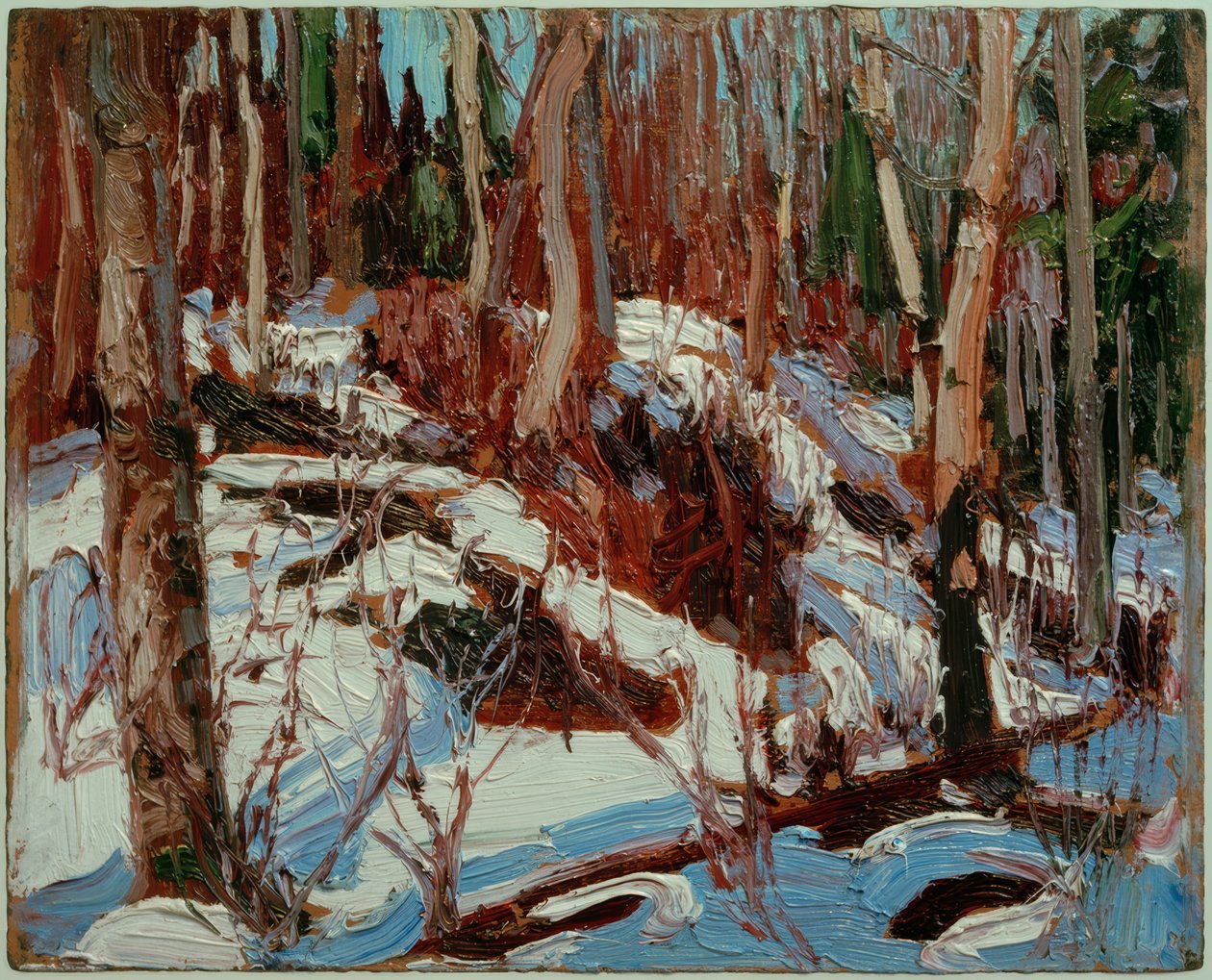 Vintertö i skogen av Tom Thomson