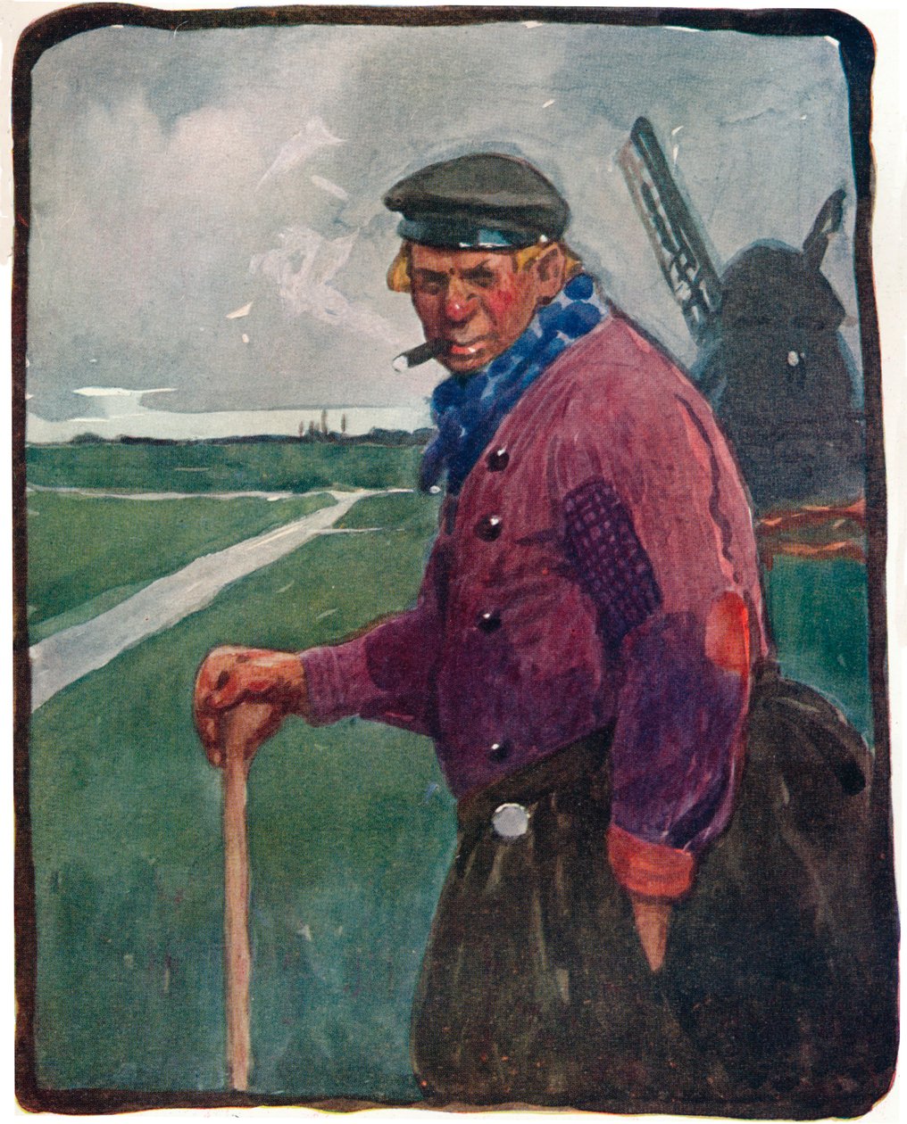 En Volendamer, c1800-talet 1914-1915 av Tom Browne