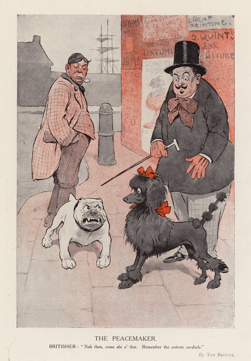 The Peacemaker (färglitografi) av Tom Browne