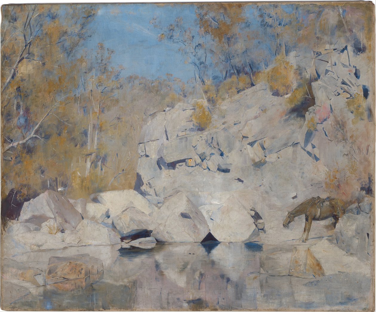 I ett hörn på Macintyre, 1895 av Tom Roberts