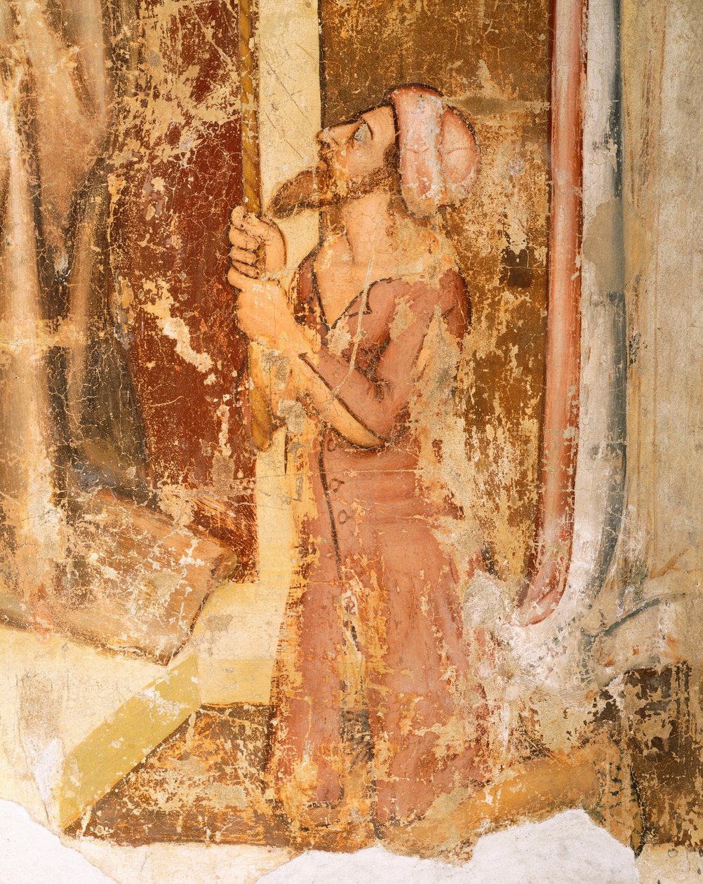 Skildring av donatorer, detalj från St Romuald, av Tommaso da Modena (1326-1379), fresk, kyrkan San Nicolo, Treviso av Tomaso da (late 15th century) Modena