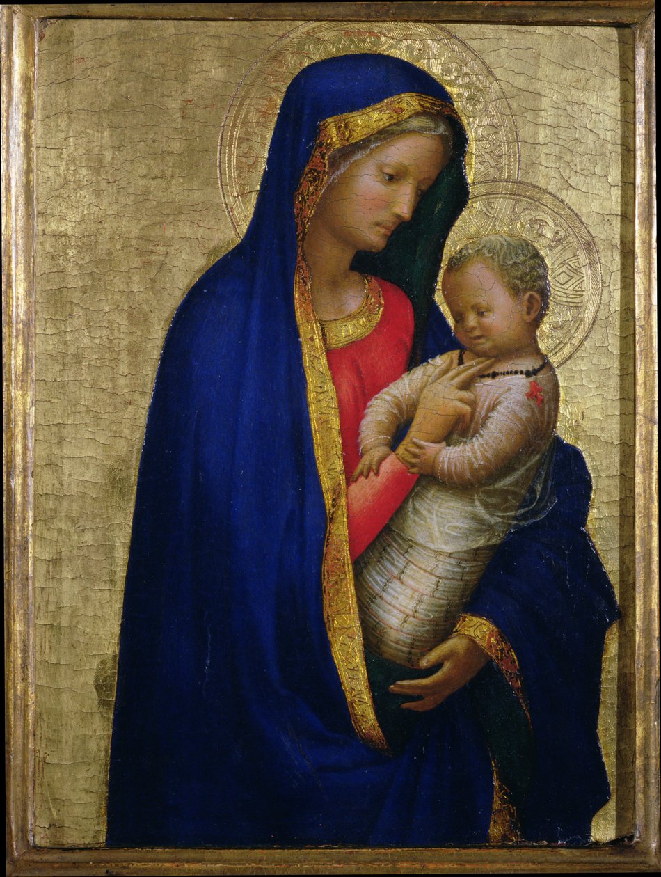 Madonna Casini (tempera och bladguld på panel) av Tommaso Masaccio