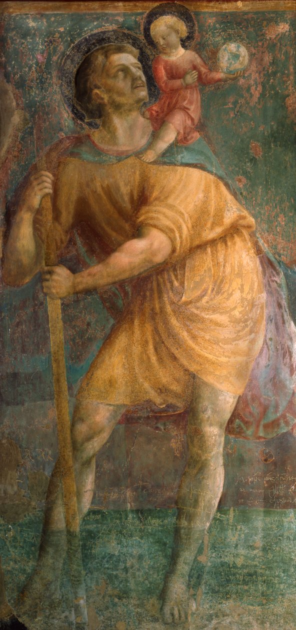 Sankt Christopher av Tommaso Masaccio