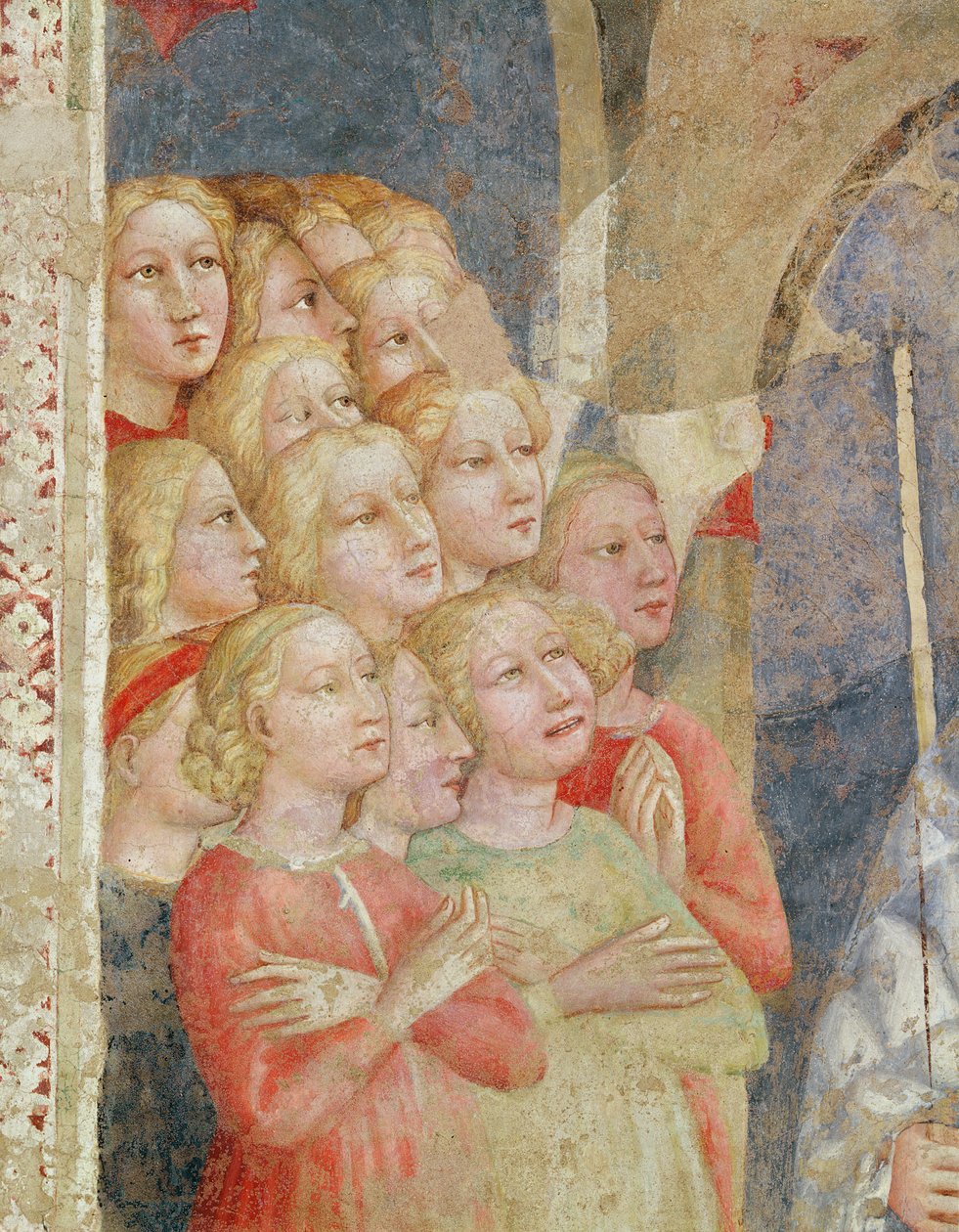 Fragment av huvuden av Tommaso Masolino da Panicale