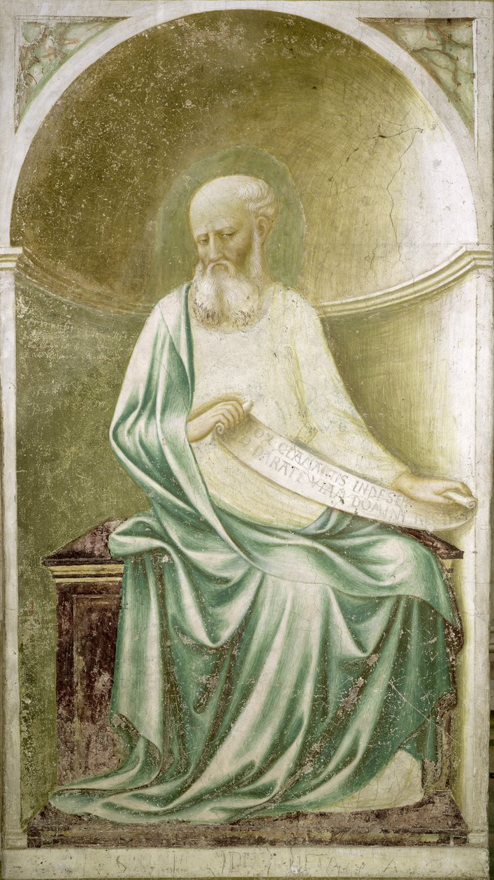 Profeten Jesaja, från absiden av Tommaso Masolino da Panicale
