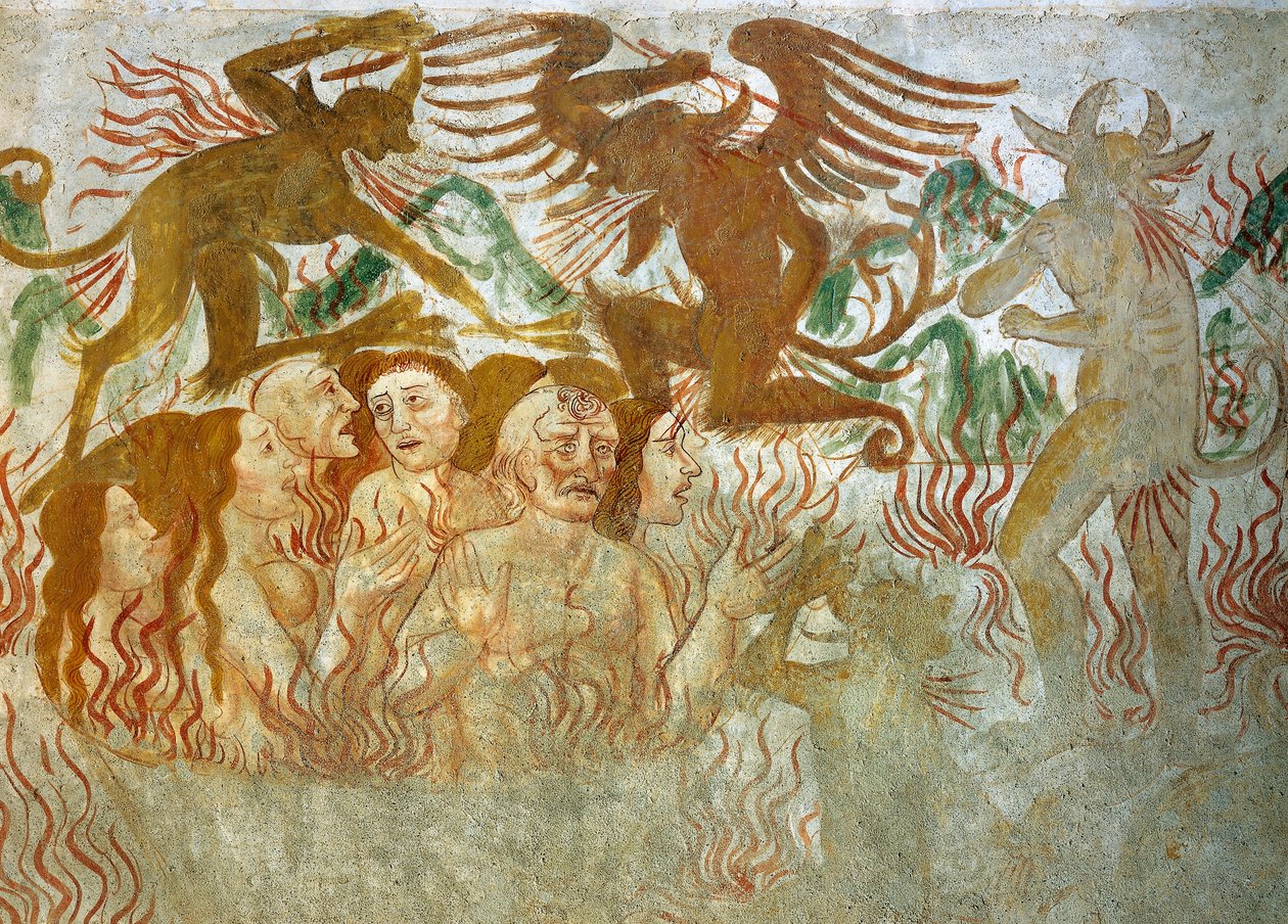 Den sista domen, helvetet av Tommaso (active 1479 1509) (workshop) Cagnola