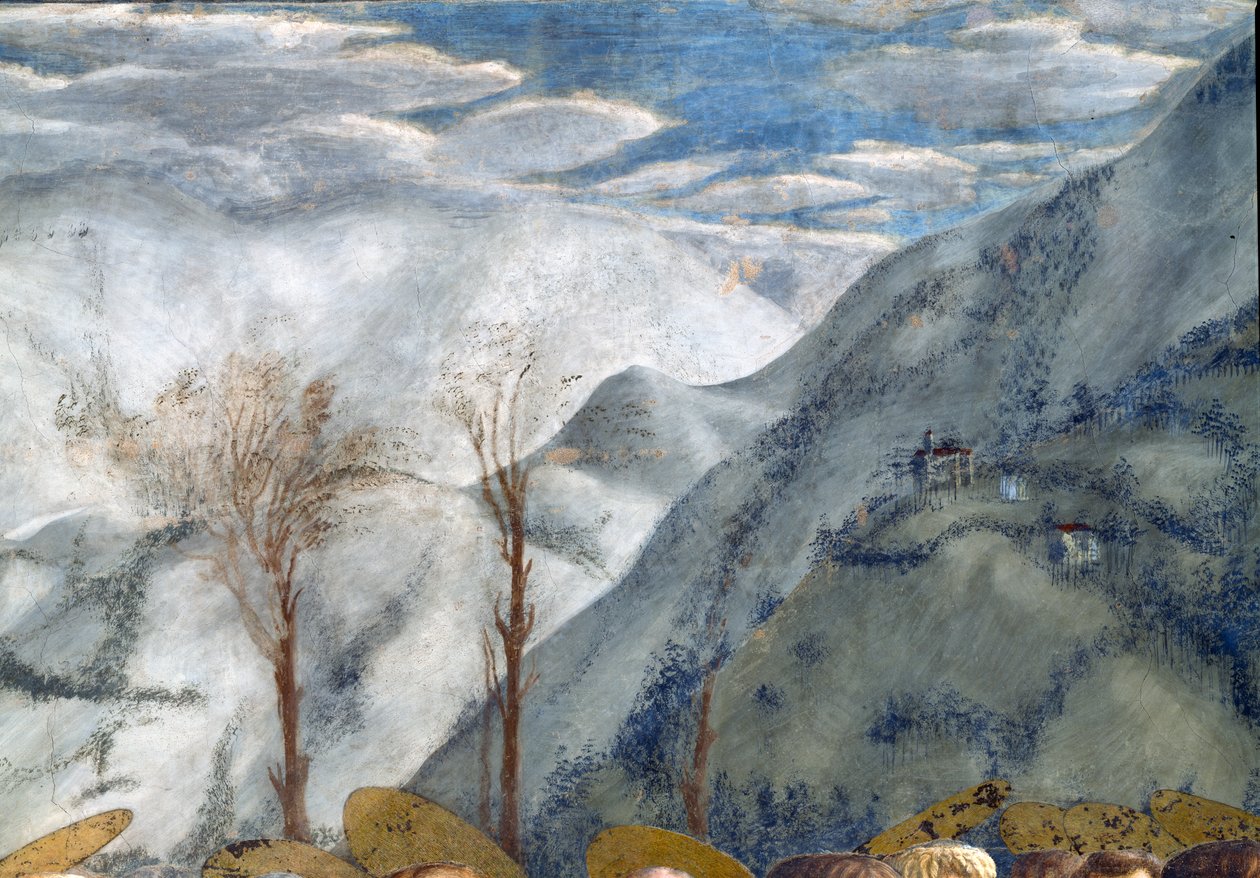 Bergsscen, Brancacci-kapellet av Tommaso Masaccio