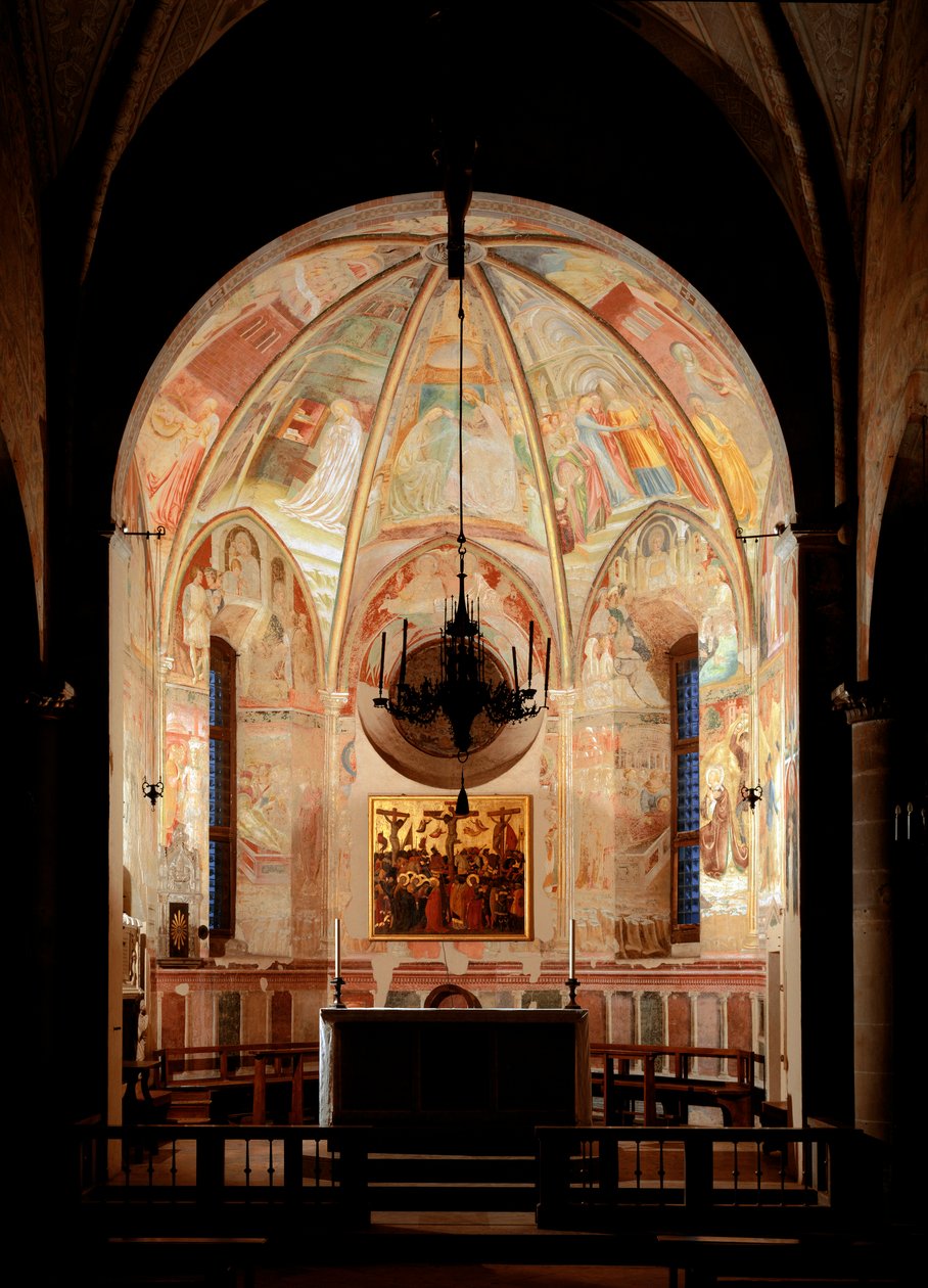 Jungfruns liv - Fresco av Tommaso Masolino da Panicale