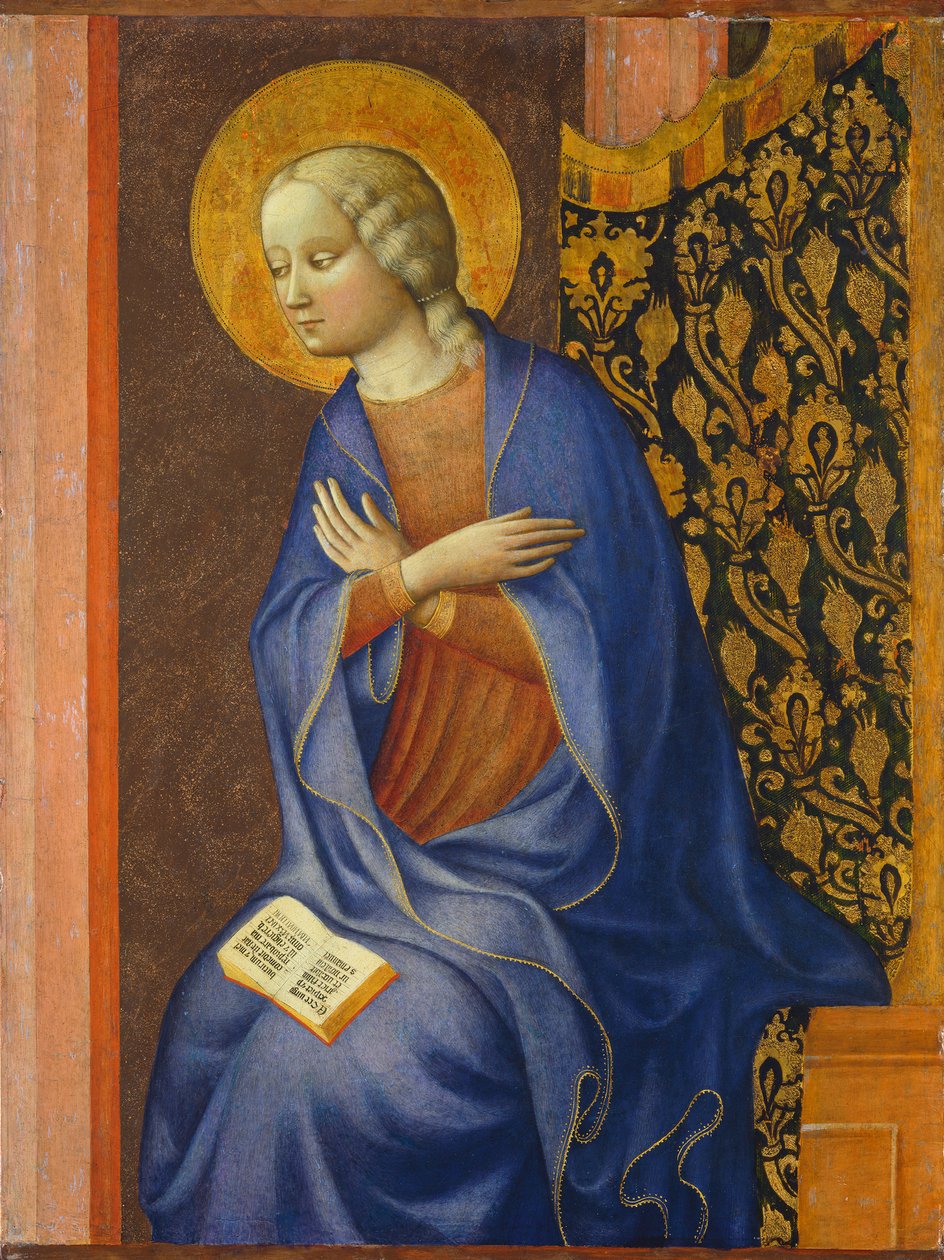 Jungfrun tillkännagav, c. 1430 (tempera på panel) av Tommaso Masolino da Panicale