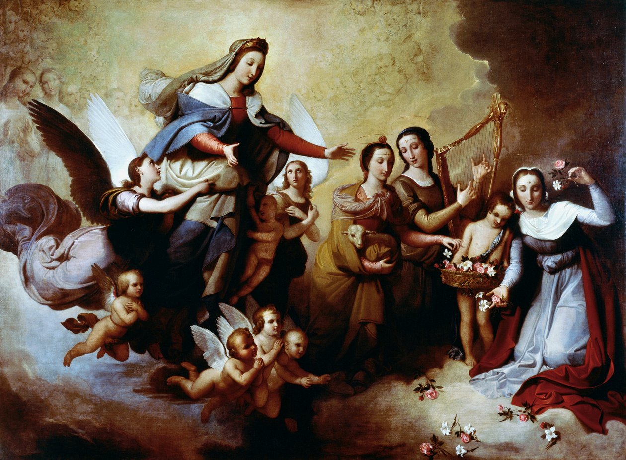 Jungfruns uppenbarelse till St Stanislaus Kostka, av Tommaso Minardi, Saint Andrew