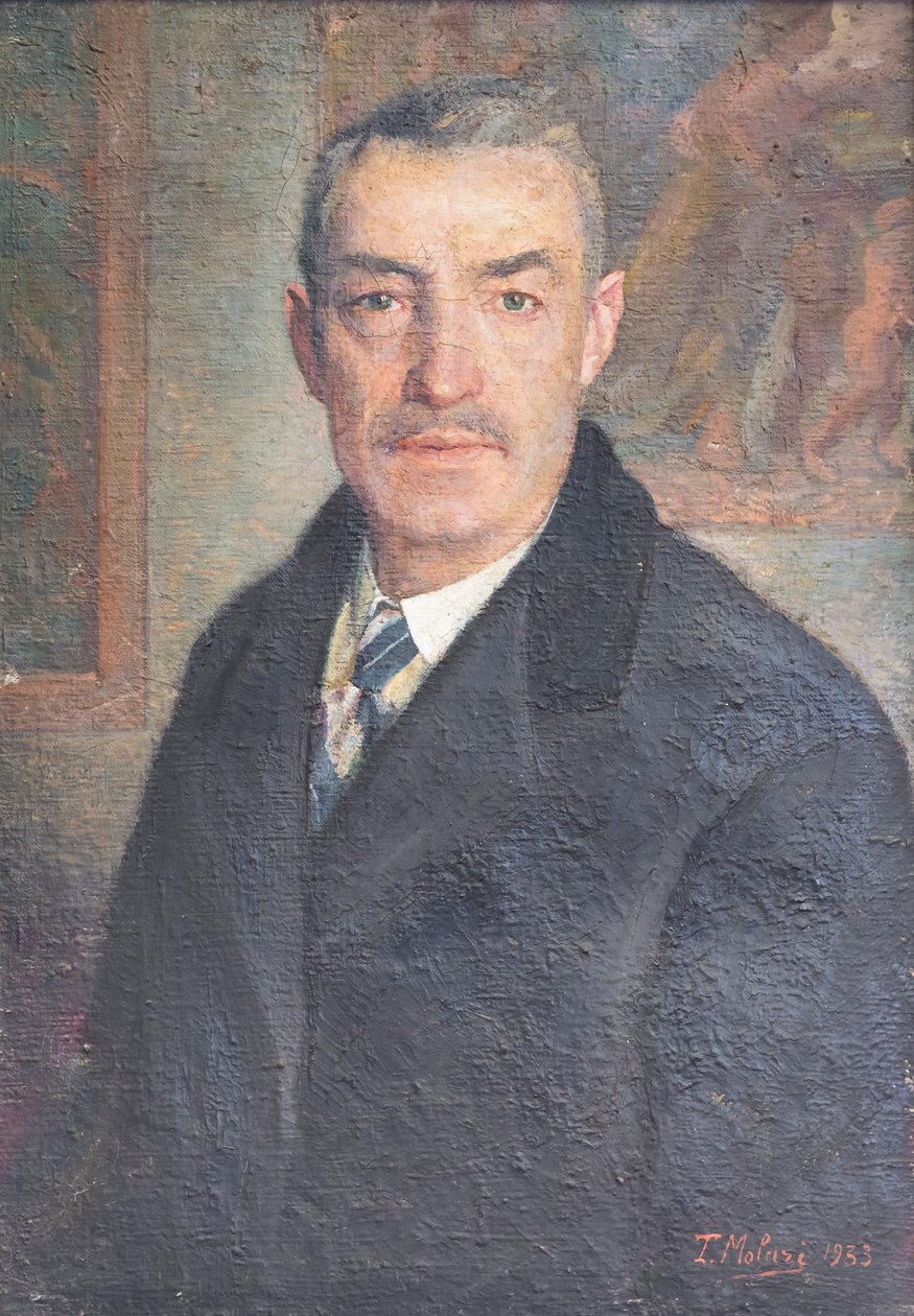 Självporträtt, 1933 (målning) av Tommaso Molari