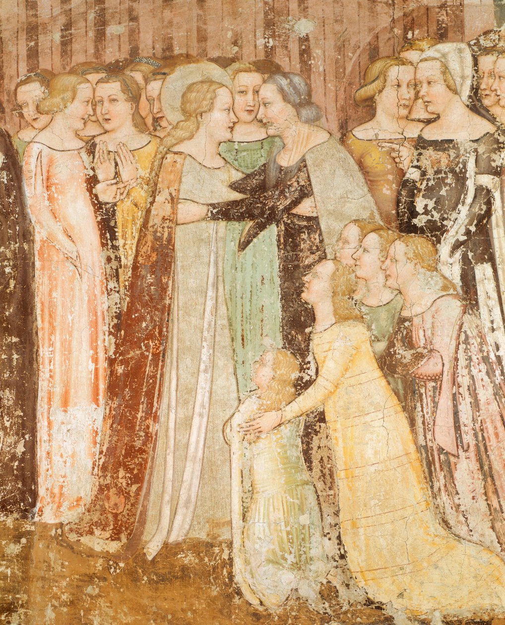 Farväl (detalj), detalj från Stories of St Ursula av Tommaso da Modena
