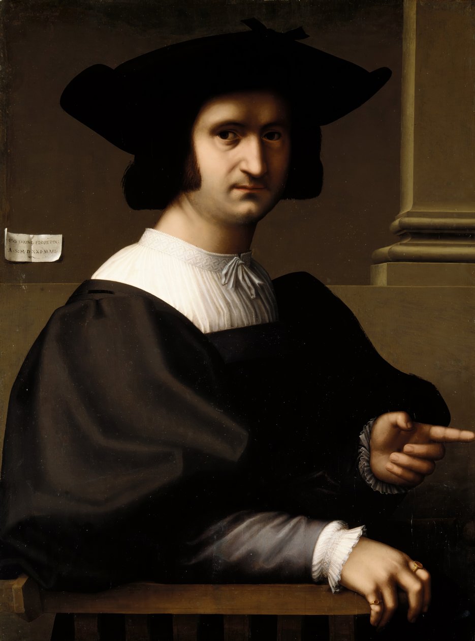 Porträtt av en man, 1521. av Tommaso di Stefano Lunetti