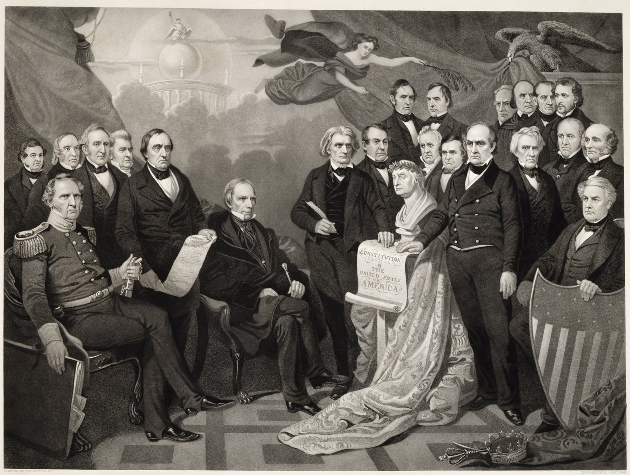 Union, 1852 (gravyr på vävt papper) av Tompkins Harrison after Matteson